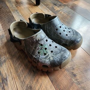 Crocs Classic Realtree Edge Clog Mens Camo Slip On Adjustable Heel Shoe M 8 W 10